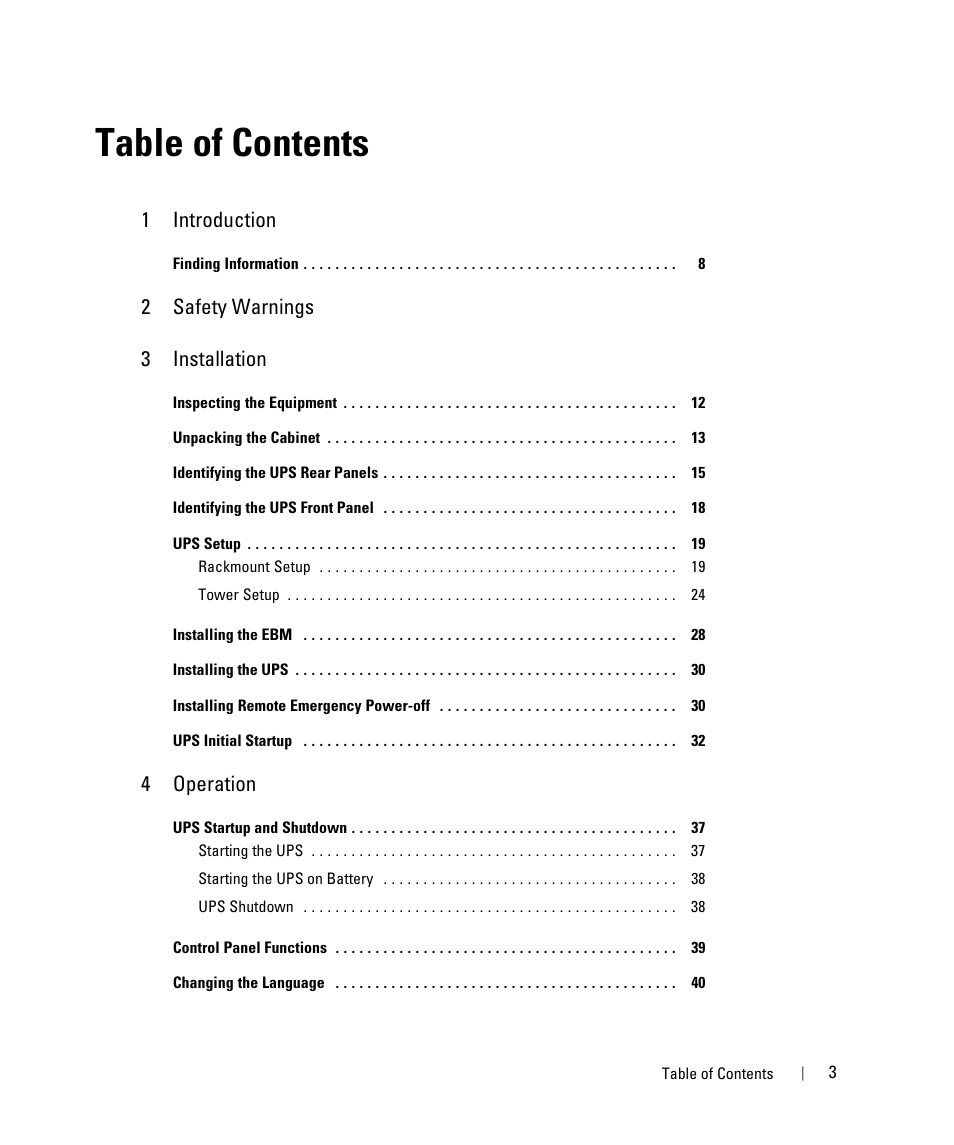 Dell UPS 2700R User Manual | Page 3 / 73