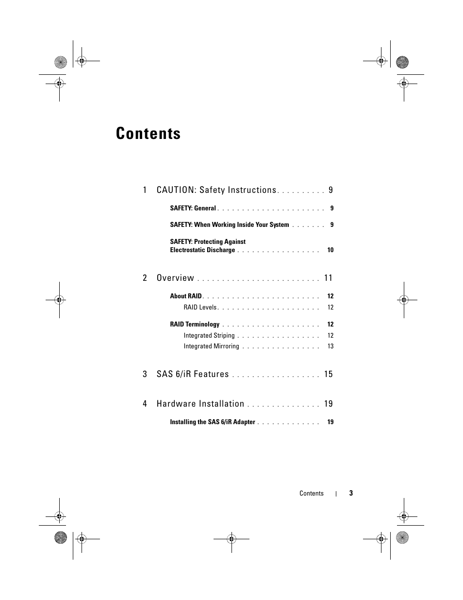Dell Serial Attached SCSI 6iR Integrated and Adapter User Manual | Page 5 / 86