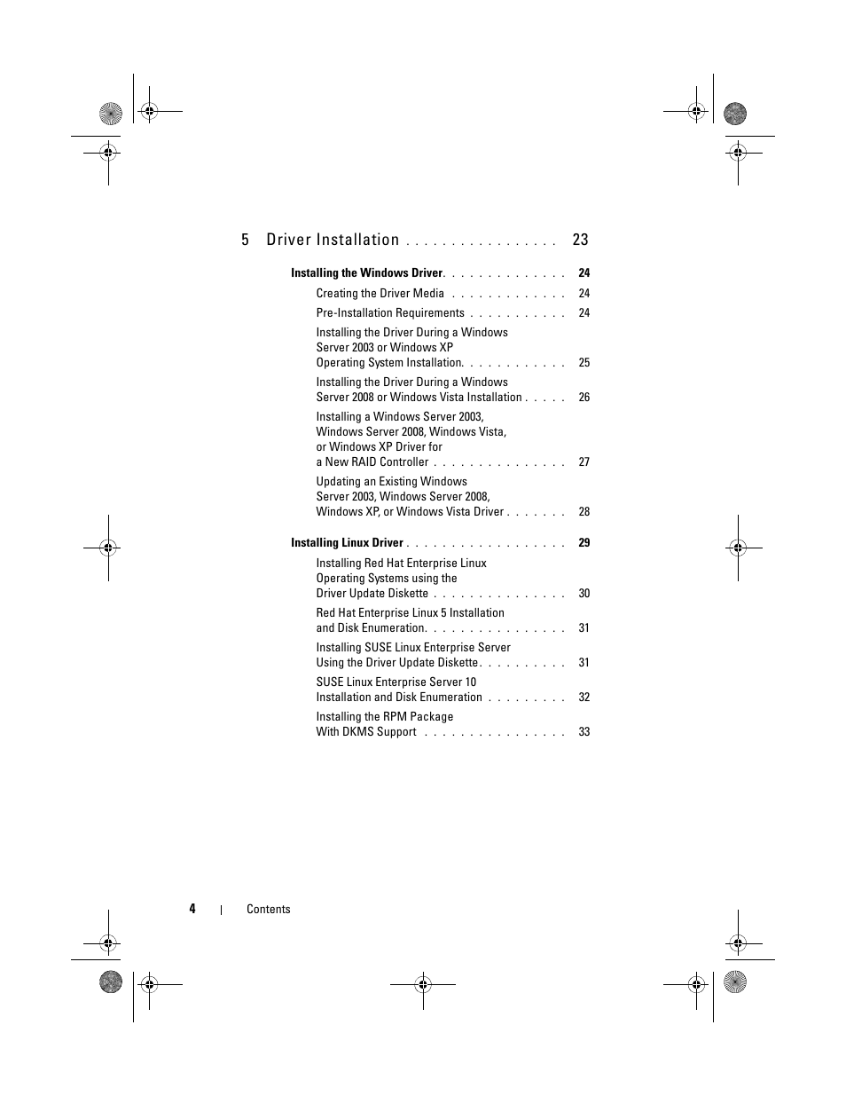 5driver installation | Dell Serial Attached SCSI 6iR Integrated and Adapter User Manual | Page 6 / 86