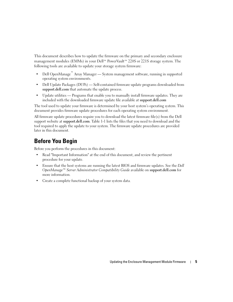 Before you begin | Dell PowerVault 220S (SCSI) User Manual | Page 5 / 14