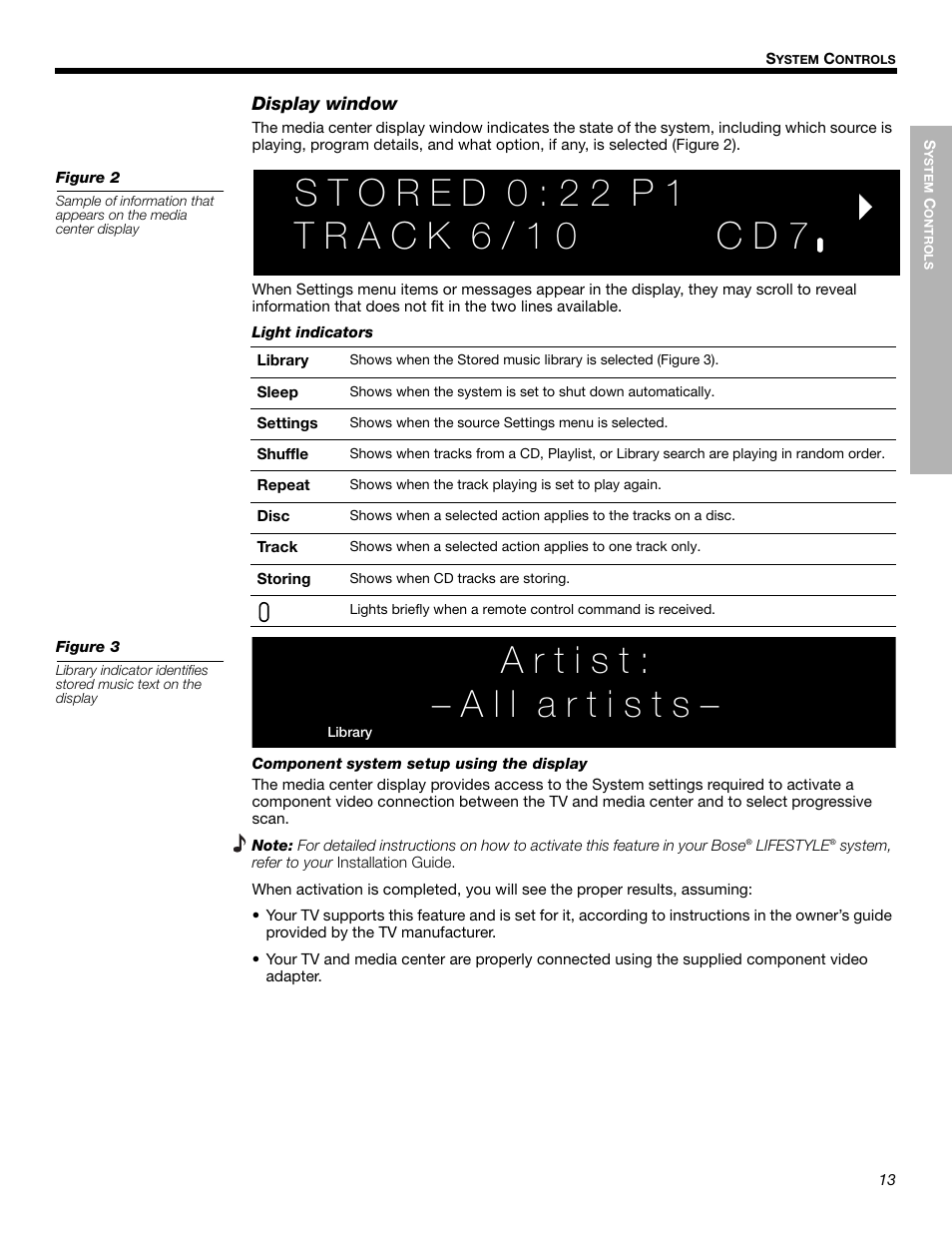 Bose LIFESTYLE 525p 625p User Manual | Page 13 / 68