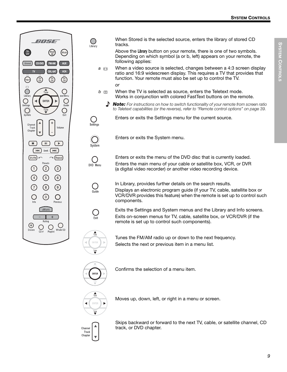 Bose LIFESTYLE 525p 625p User Manual | Page 9 / 68