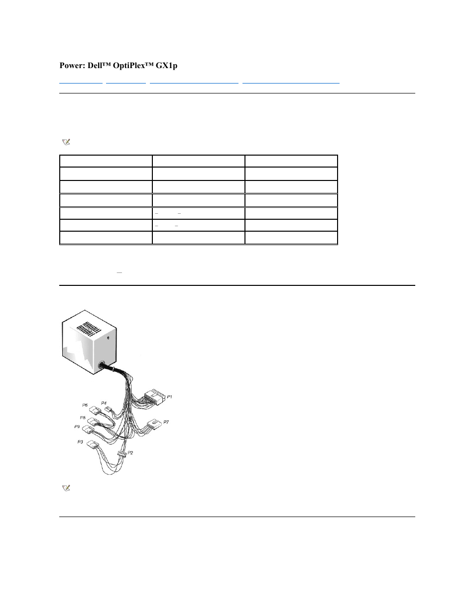 Power: dell™ optiplex™ gx1p | Dell OptiPlex GX1p User Manual | Page 29 / 106