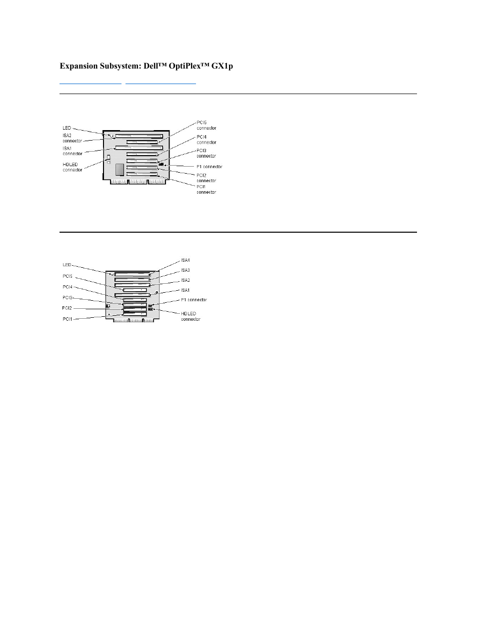 Expansion subsystem: dell™ optiplex™ gx1p | Dell OptiPlex GX1p User Manual | Page 39 / 106