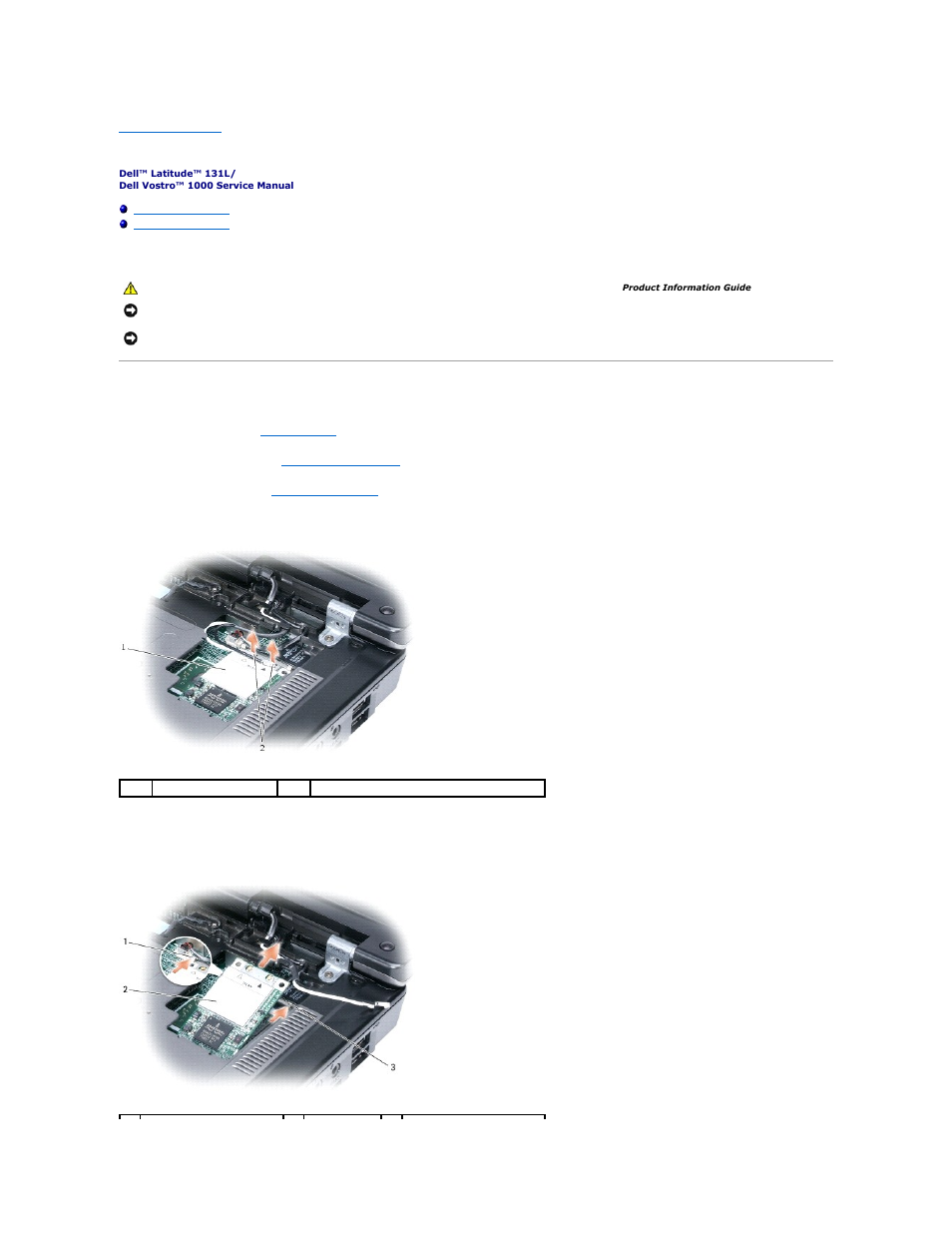 Mini-card, Removing a mini-card | Dell Vostro 1000 (Mid 2007) User Manual | Page 10 / 45