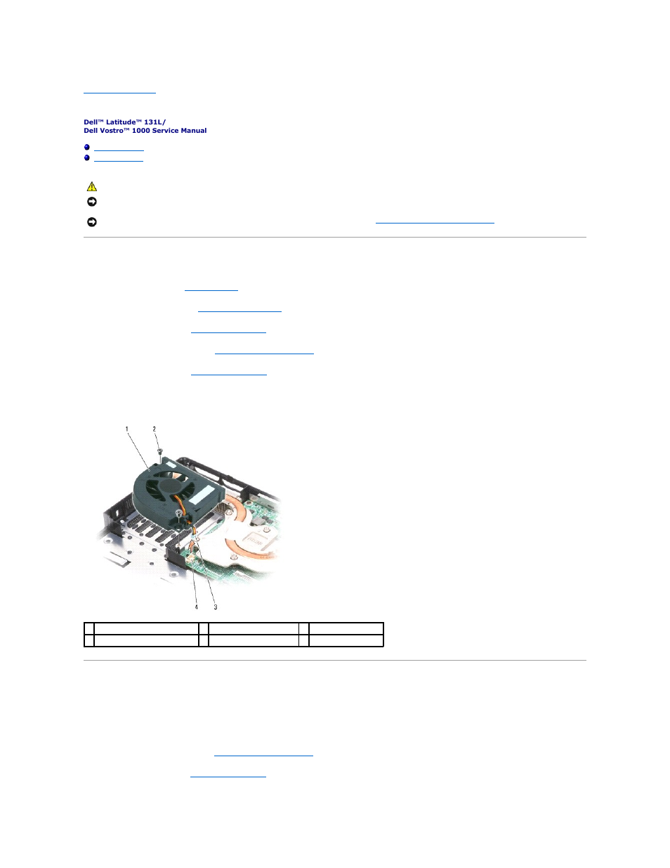 Removing a fan, Replacing a fan | Dell Vostro 1000 (Mid 2007) User Manual | Page 21 / 45