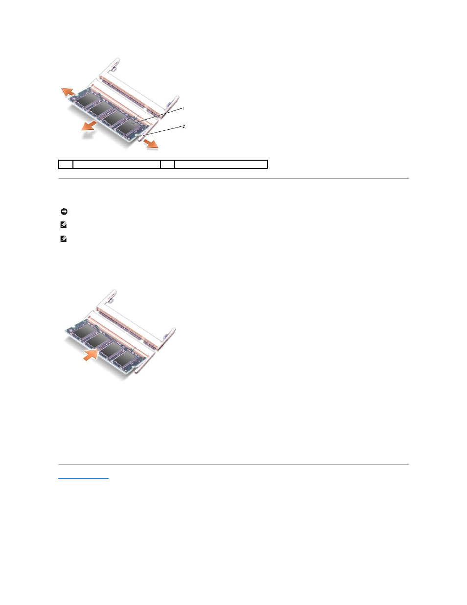 Replacing the memory module(s) | Dell Vostro 1000 (Mid 2007) User Manual | Page 31 / 45