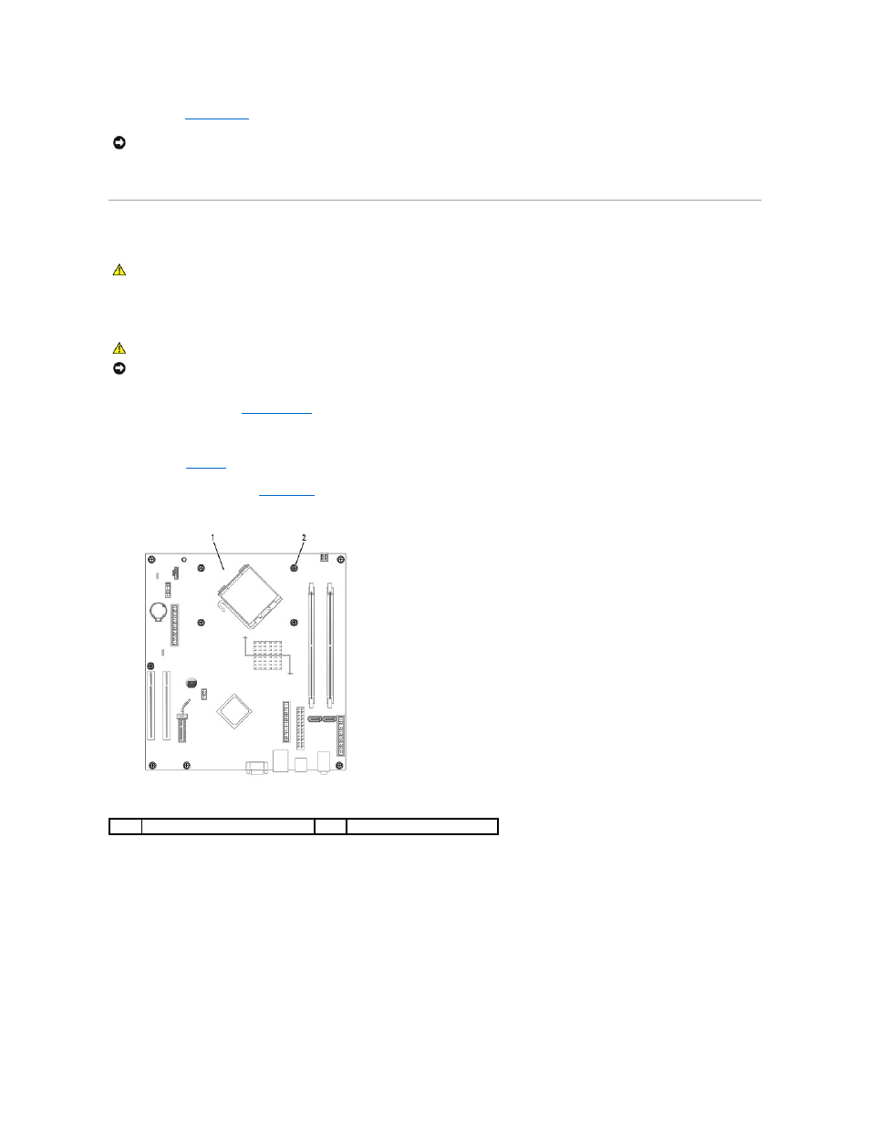 System board, Removing the system board, Replacing the system board | Dell Dimension 3100C User Manual | Page 27 / 46