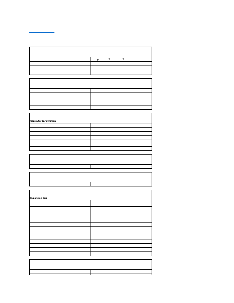 Specifications | Dell Dimension 3100C User Manual | Page 33 / 46