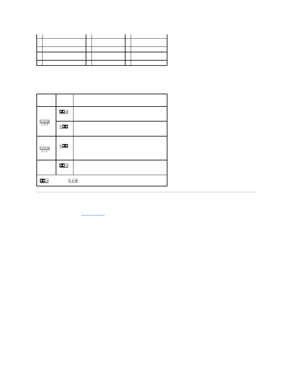 Power supply dc connector pin assignments, Jumper settings | Dell Dimension 3100C User Manual | Page 42 / 46