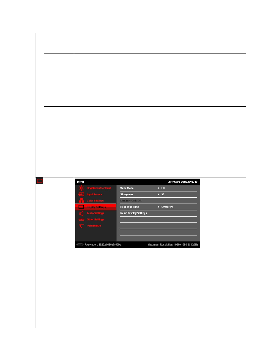 Dell AW2310 Monitor User Manual | Page 21 / 34