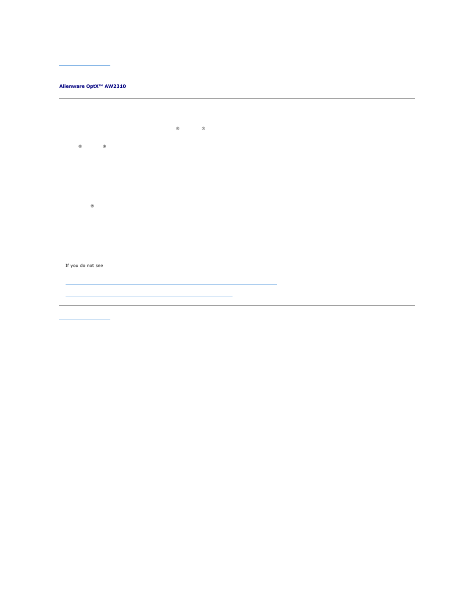 Setting up your monitor | Dell AW2310 Monitor User Manual | Page 25 / 34