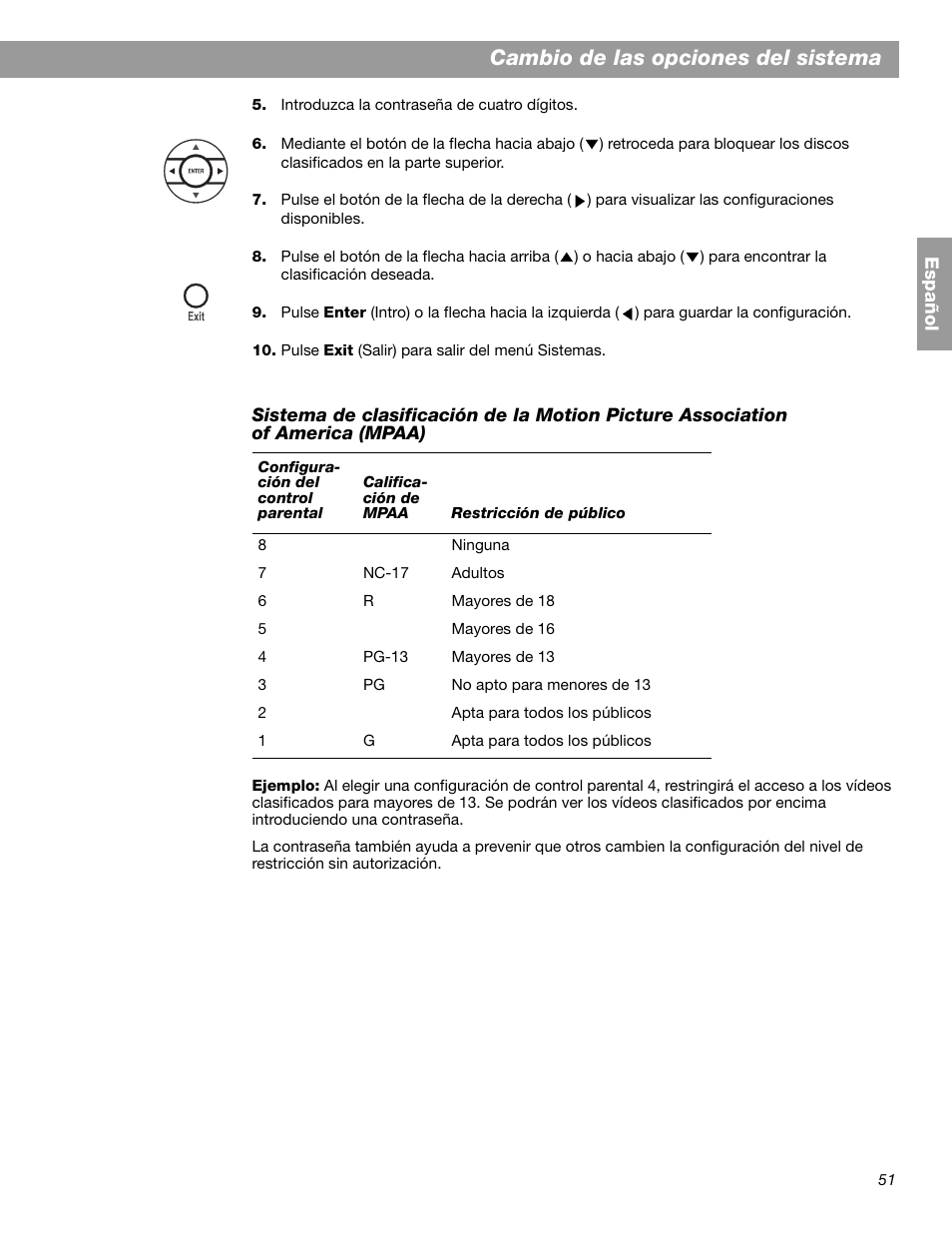 Cambio de las opciones del sistema | Bose 3.2.1 GS Series II User Manual | Page 107 / 180