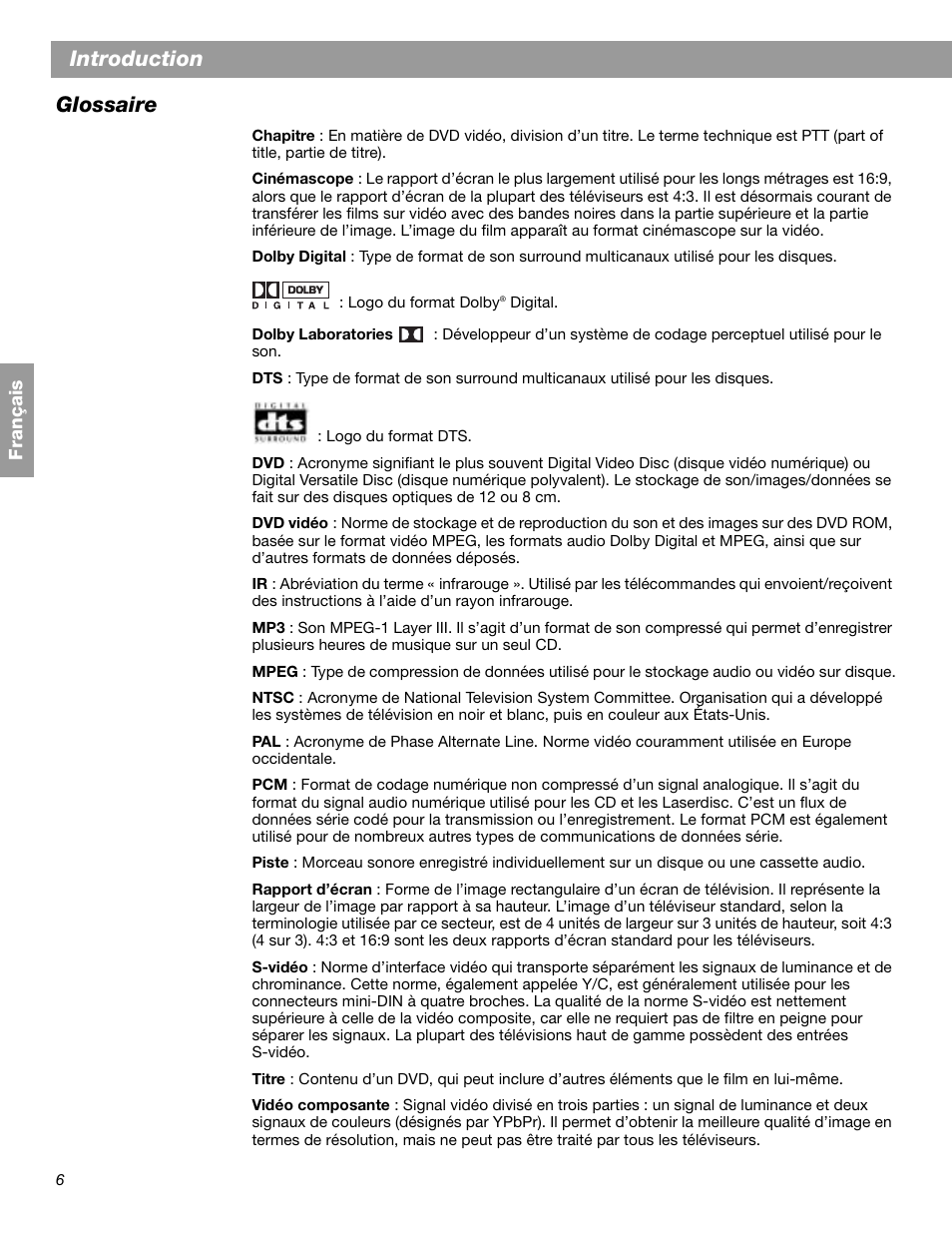 Introduction, Glossaire | Bose 3.2.1 GS Series II User Manual | Page 118 / 180
