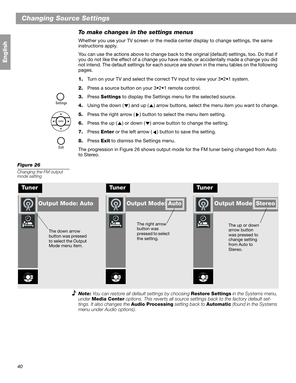 Changing source settings | Bose 3.2.1 GS Series II User Manual | Page 40 / 180