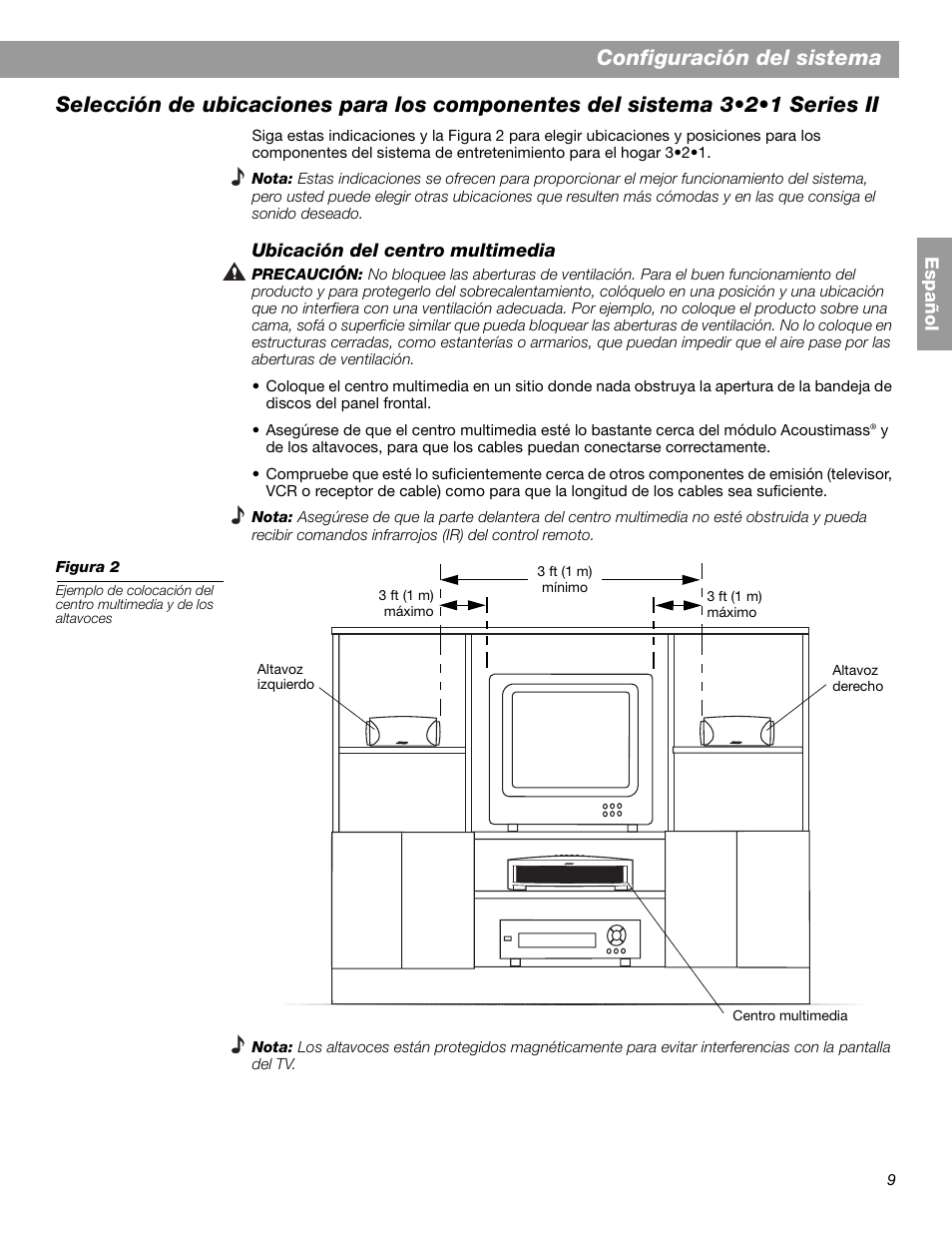 Configuración del sistema | Bose 3.2.1 GS Series II User Manual | Page 65 / 180