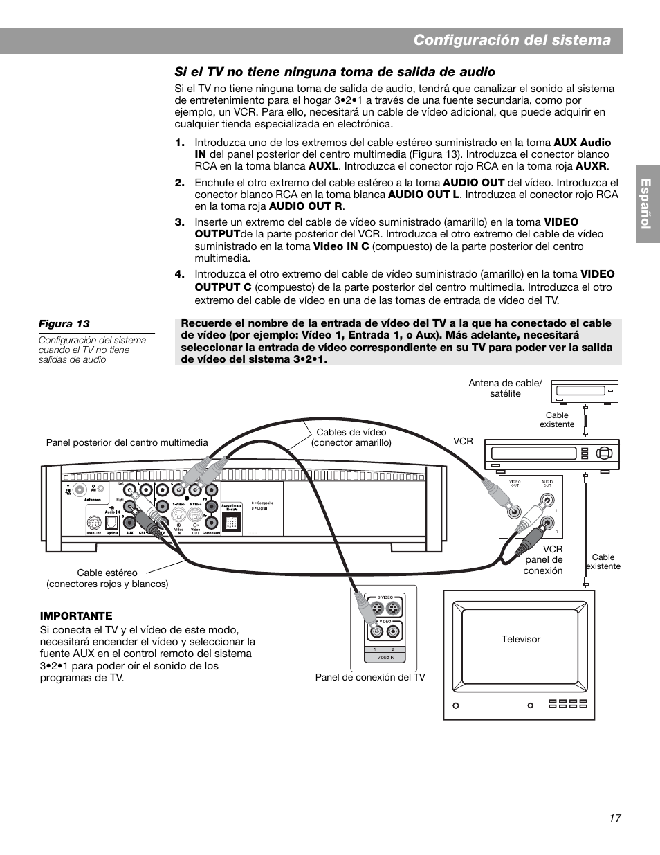 Configuración del sistema | Bose 3.2.1 GS Series II User Manual | Page 73 / 180