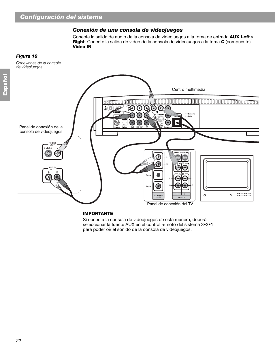 Configuración del sistema | Bose 3.2.1 GS Series II User Manual | Page 78 / 180