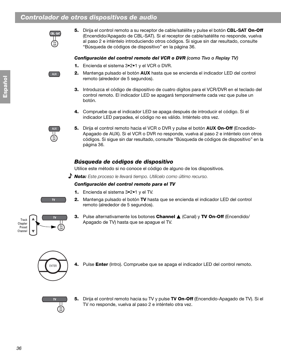 Controlador de otros dispositivos de audio | Bose 3.2.1 GS Series II User Manual | Page 92 / 180