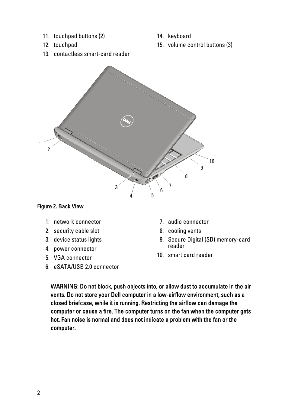 Dell Latitude E6220 (Mid 2011) User Manual | Page 2 / 8