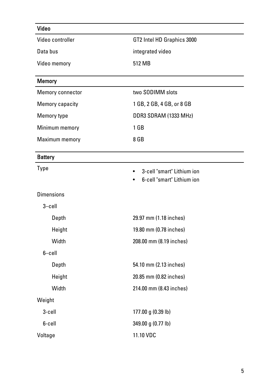 Dell Latitude E6220 (Mid 2011) User Manual | Page 5 / 8