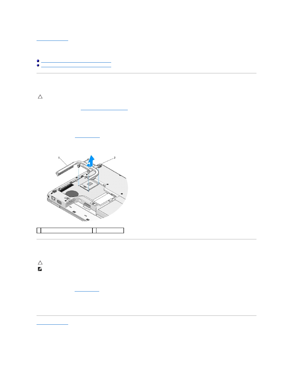 Processor thermal-cooling assembly, Removing the processor thermal-cooling assembly, Replacing the processor thermal-cooling assembly | Dell Vostro 1310 (Early 2008) User Manual | Page 12 / 65