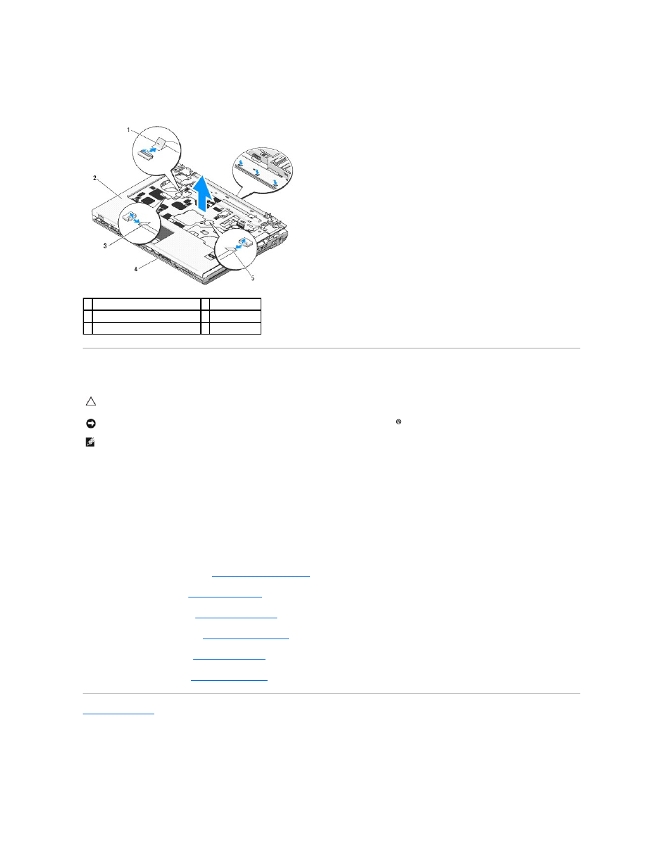 Replacing the palm rest | Dell Vostro 1310 (Early 2008) User Manual | Page 45 / 65