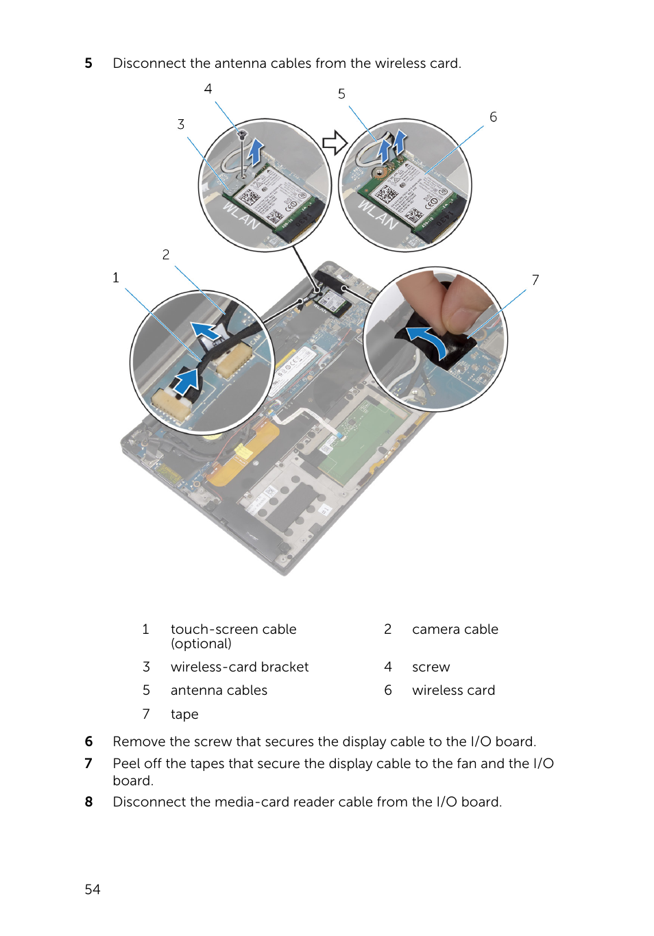 Dell XPS 13 (9343, Early 2015) User Manual | Page 54 / 86