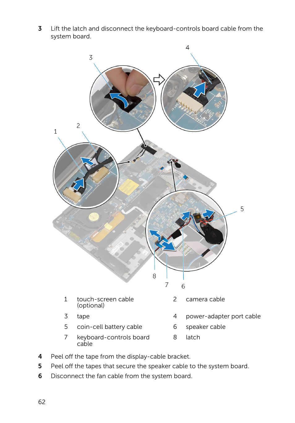 Dell XPS 13 (9343, Early 2015) User Manual | Page 62 / 86