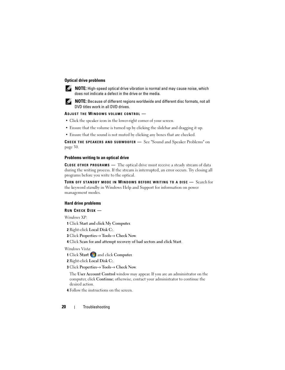 Dell Vostro 220 (Late 2008) User Manual | Page 20 / 138