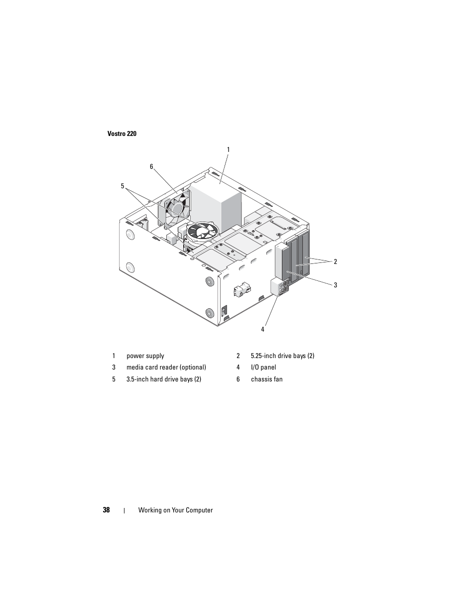 Dell Vostro 220 (Late 2008) User Manual | Page 38 / 138