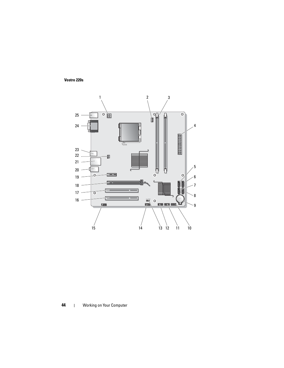 Dell Vostro 220 (Late 2008) User Manual | Page 44 / 138