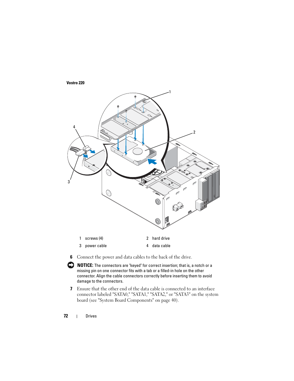 Dell Vostro 220 (Late 2008) User Manual | Page 72 / 138