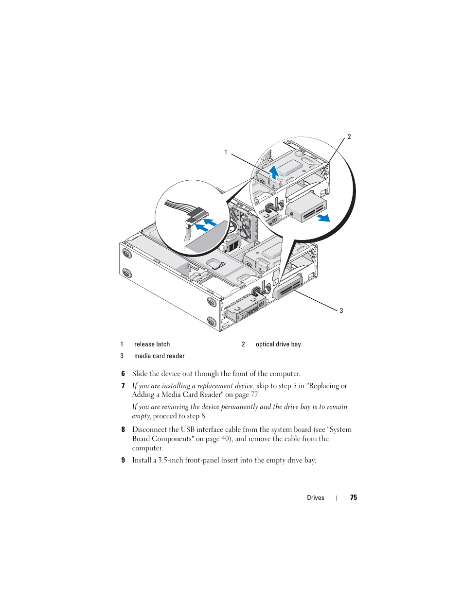 Dell Vostro 220 (Late 2008) User Manual | Page 75 / 138
