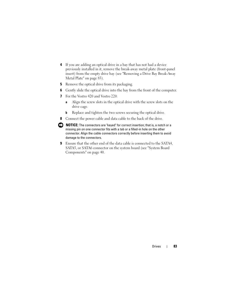 Skip to step 5 | Dell Vostro 220 (Late 2008) User Manual | Page 83 / 138