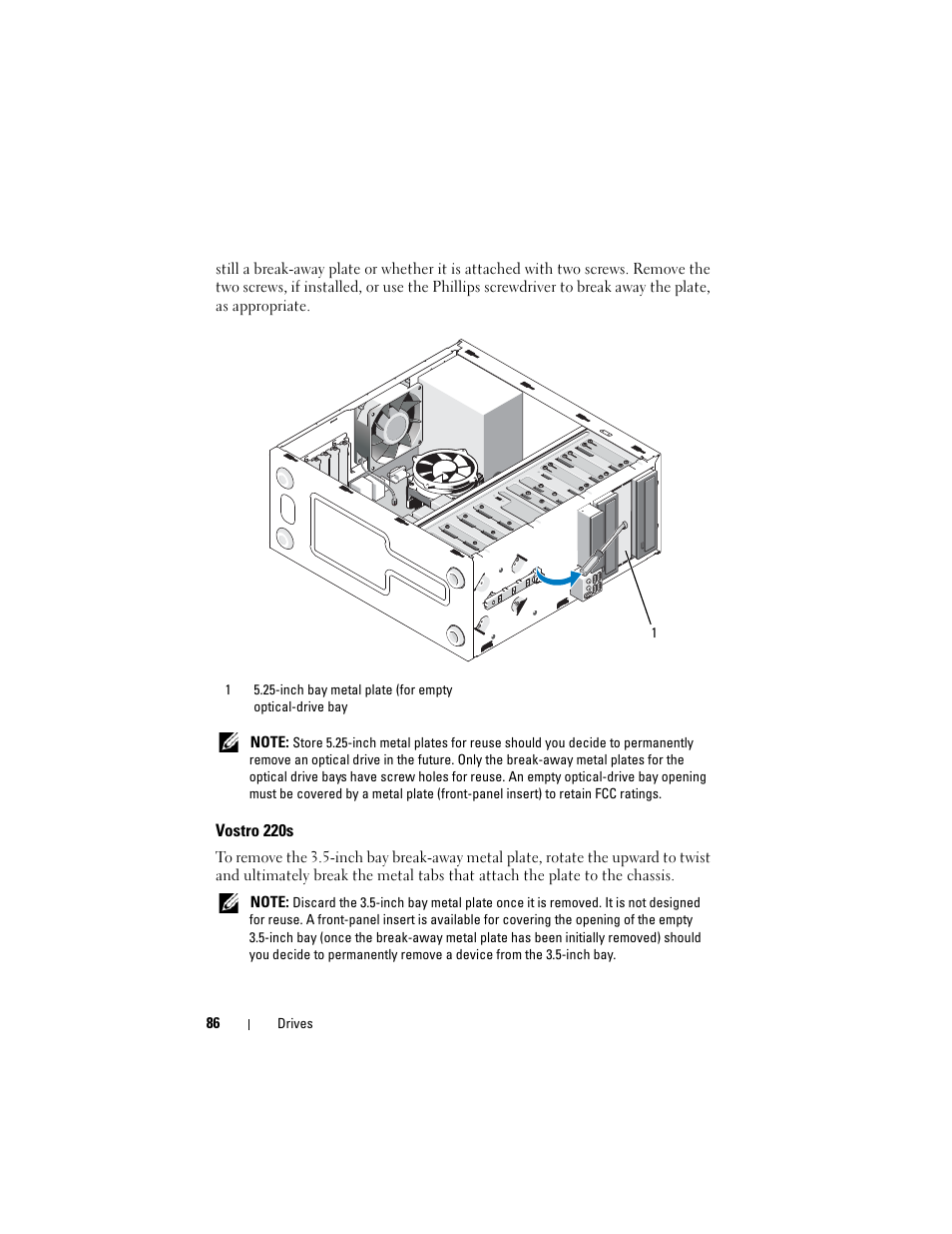 Vostro 220s | Dell Vostro 220 (Late 2008) User Manual | Page 86 / 138