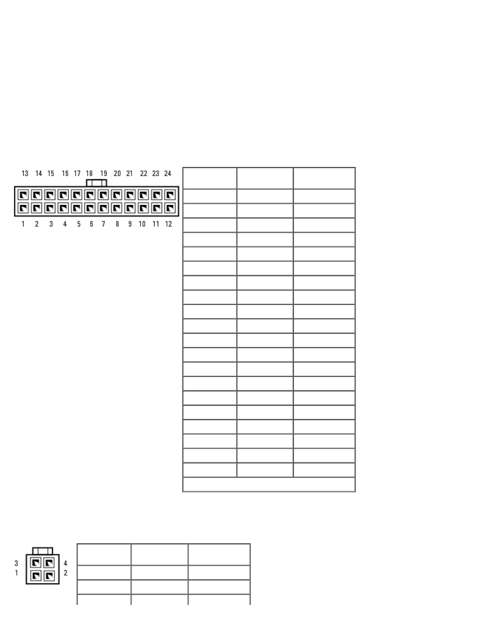 Dc power connector p1, Dc power connector p2 | Dell OptiPlex GX280 User Manual | Page 102 / 364