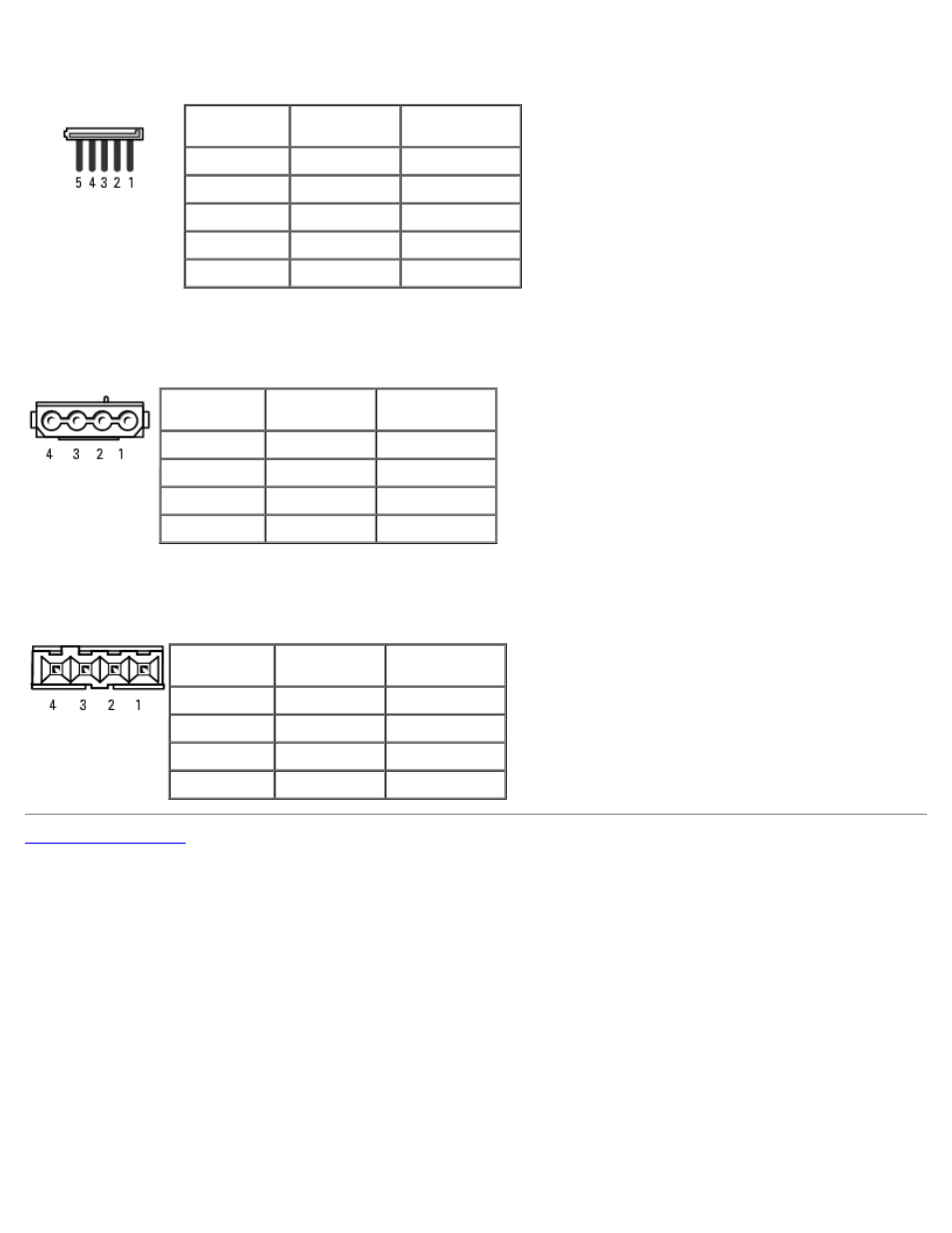 Dc power connector p5, Dc power connectors p6, p8, and p9, Dc power connector p7 | Dell OptiPlex GX280 User Manual | Page 113 / 364
