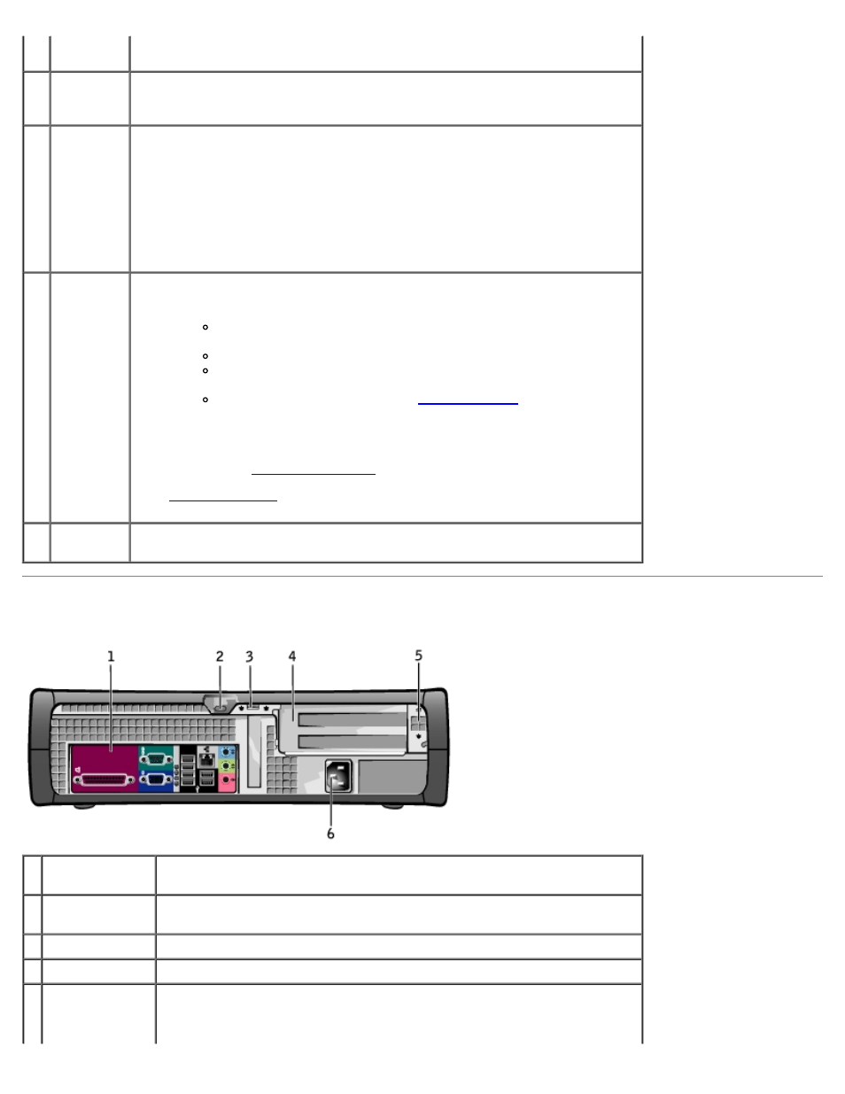 Back view | Dell OptiPlex GX280 User Manual | Page 198 / 364