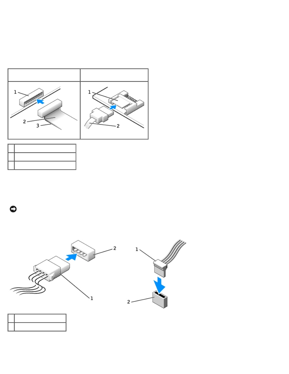 Connecting drive cables | Dell OptiPlex GX280 User Manual | Page 207 / 364