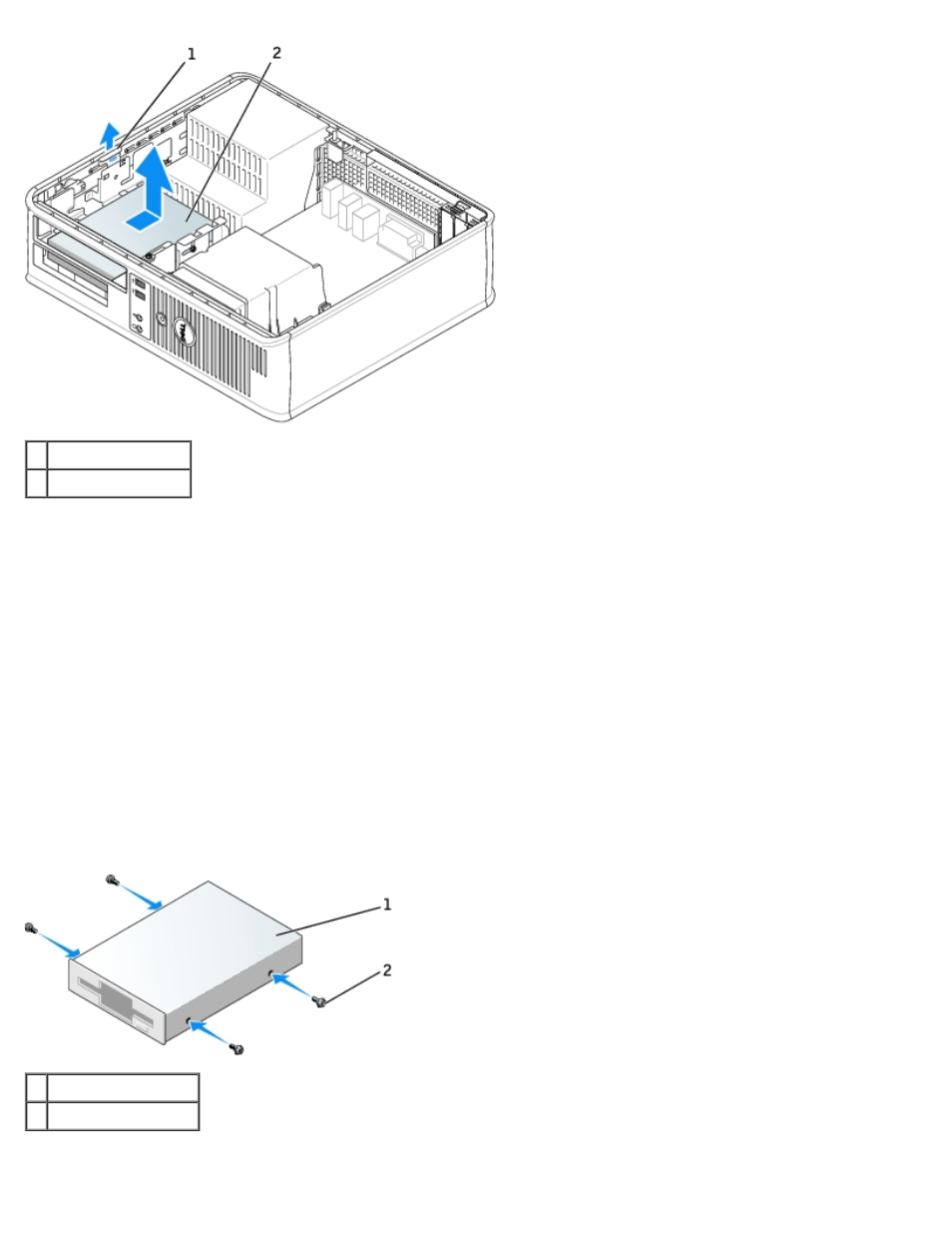 Installing a floppy drive | Dell OptiPlex GX280 User Manual | Page 256 / 364