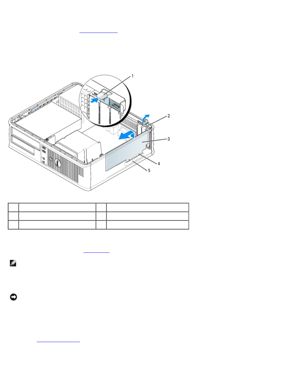 Removing a pci card | Dell OptiPlex GX280 User Manual | Page 263 / 364