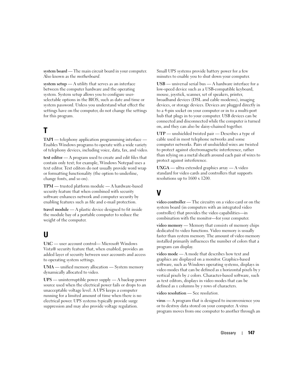 Dell Latitude D430 (Mid 2007) User Manual | Page 147 / 150