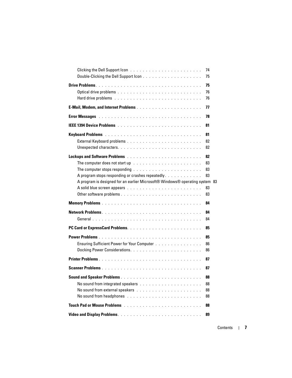 Dell Latitude D430 (Mid 2007) User Manual | Page 7 / 150