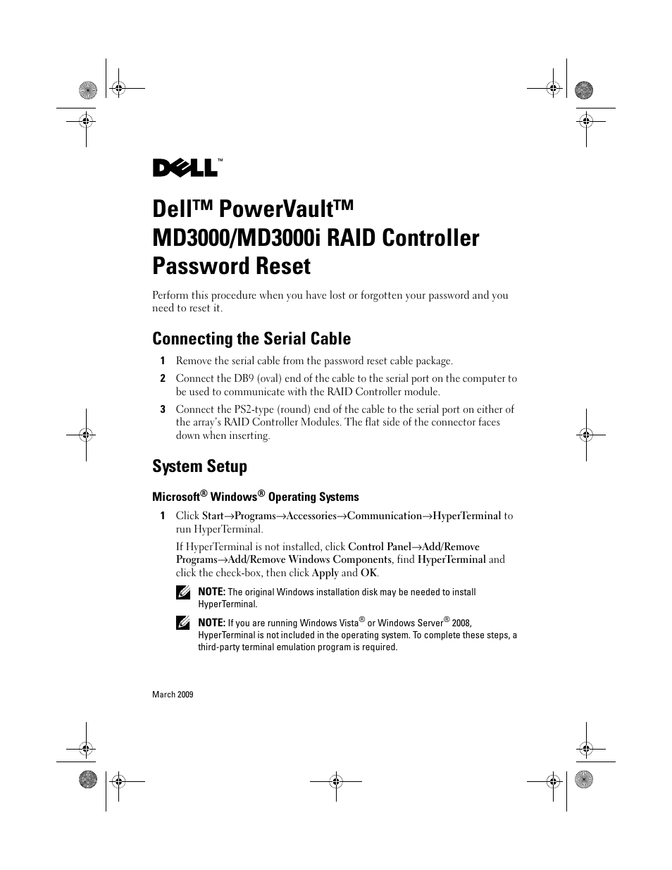 Dell PowerVault MD3000 User Manual | 4 pages