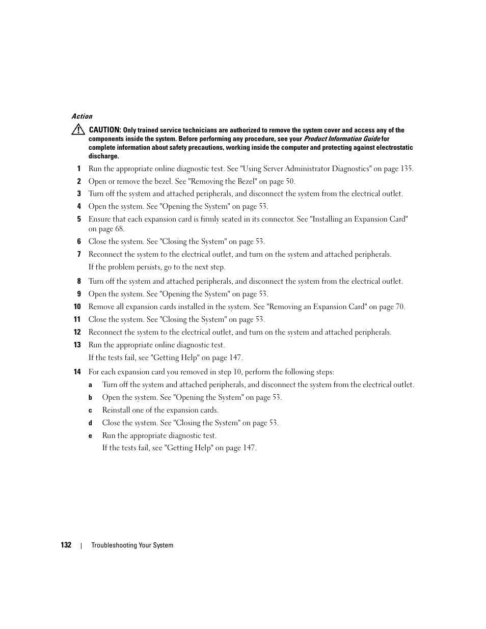 Dell PowerEdge 2900 User Manual | Page 132 / 182