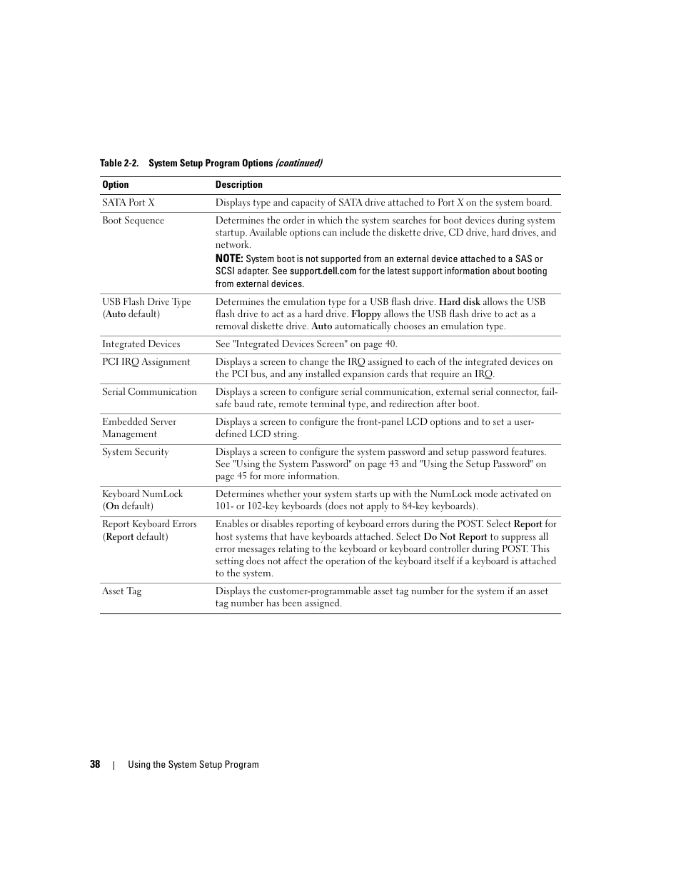 Dell PowerEdge 2900 User Manual | Page 38 / 182