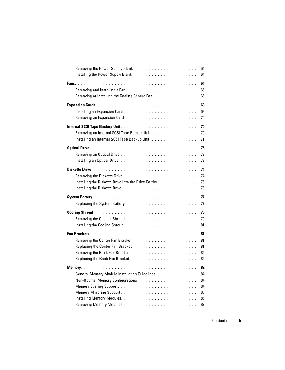 Dell PowerEdge 2900 User Manual | Page 5 / 182