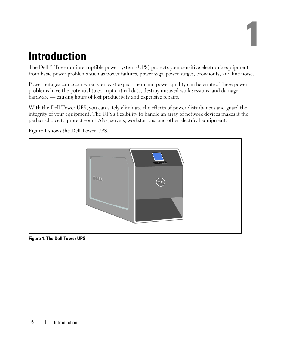 Introduction | Dell UPS 500T User Manual | Page 6 / 63