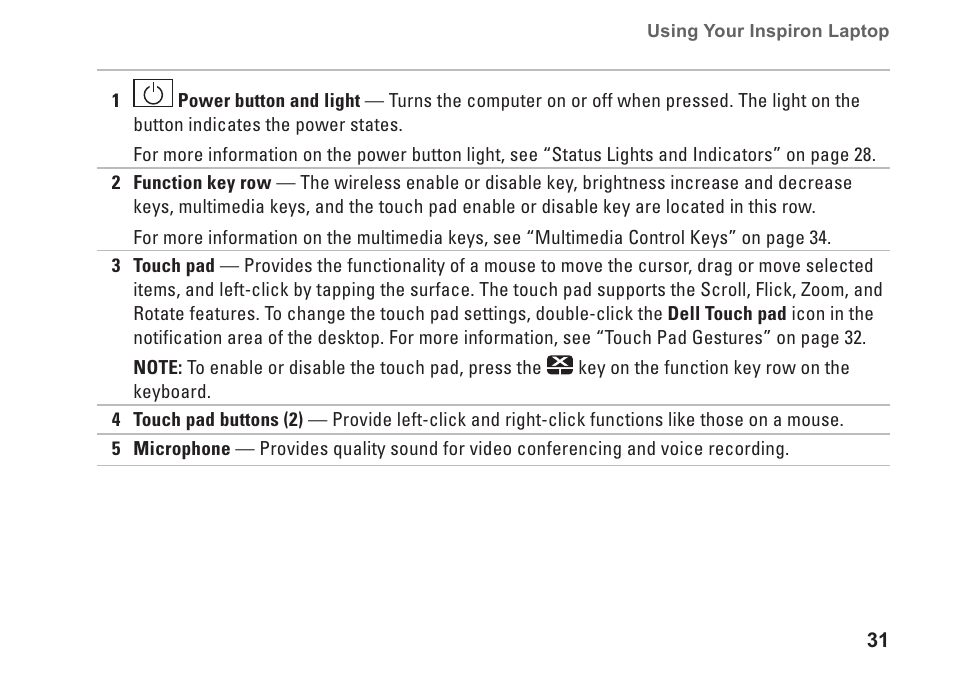 Dell Inspiron 17 (N7010, Mid 2010) User Manual | Page 33 / 94